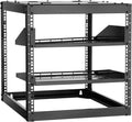 VEVOR 10U Open Frame Network Rack Server Rack, Wall Mounted or Floor Stand by VEVOR