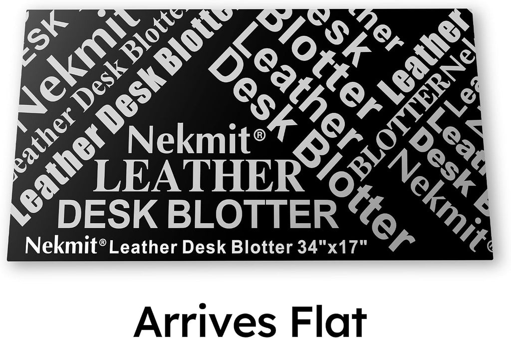 Nekmit Leather Desk Blotter Pad 36 x 20 Inches, Flat, Non-Slip, Waterproof, Brown - Image 7