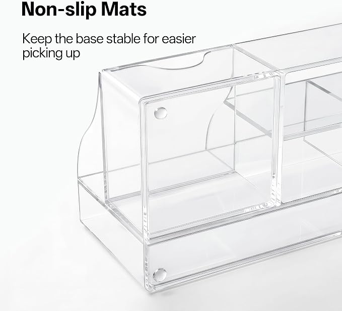 HBlife Acrylic Desk Organizer with Drawer, Pen & Pencil Holder, Multifunctional Desktop Caddy for Office Supply and Organization - Image 3