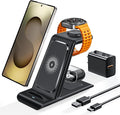 Wireless Charging Station for Samsung Galaxy Watch 8/7/6/5/4/3,S26 Ultra | Wireless Charger Samsung Phone Stand for Galaxy S25/S24/S23/S22/Note,Watch Ultra,Buds4/4 Pro/3/2 Pro/Live Multiple Devices by EloBeth