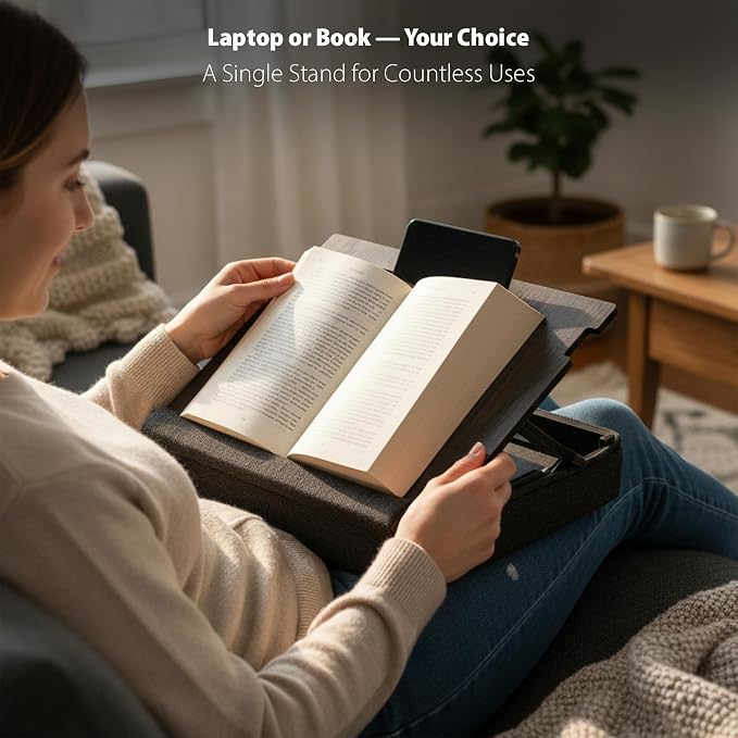 Laptop Tray with Cushion (Black) - Image 4