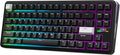 EPOMAKER TH85 QMK/VIA Wireless Gaming Keyboard, BT5.0/2.4GHz/USB-C | Hot-Swap Pre-lubed Custom Creamy Jade Linear Switches, Gasket Creamy Keyboard for PC/Mac/Office/Gaming (Black) by EPOMAKER