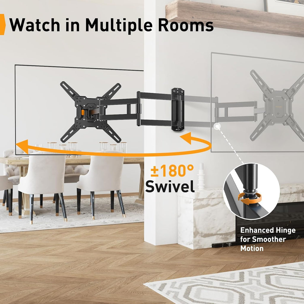 Perlegear Long Arm TV Wall Mount for 32-65″ TVs, 37.4” Long Extension - Image 4
