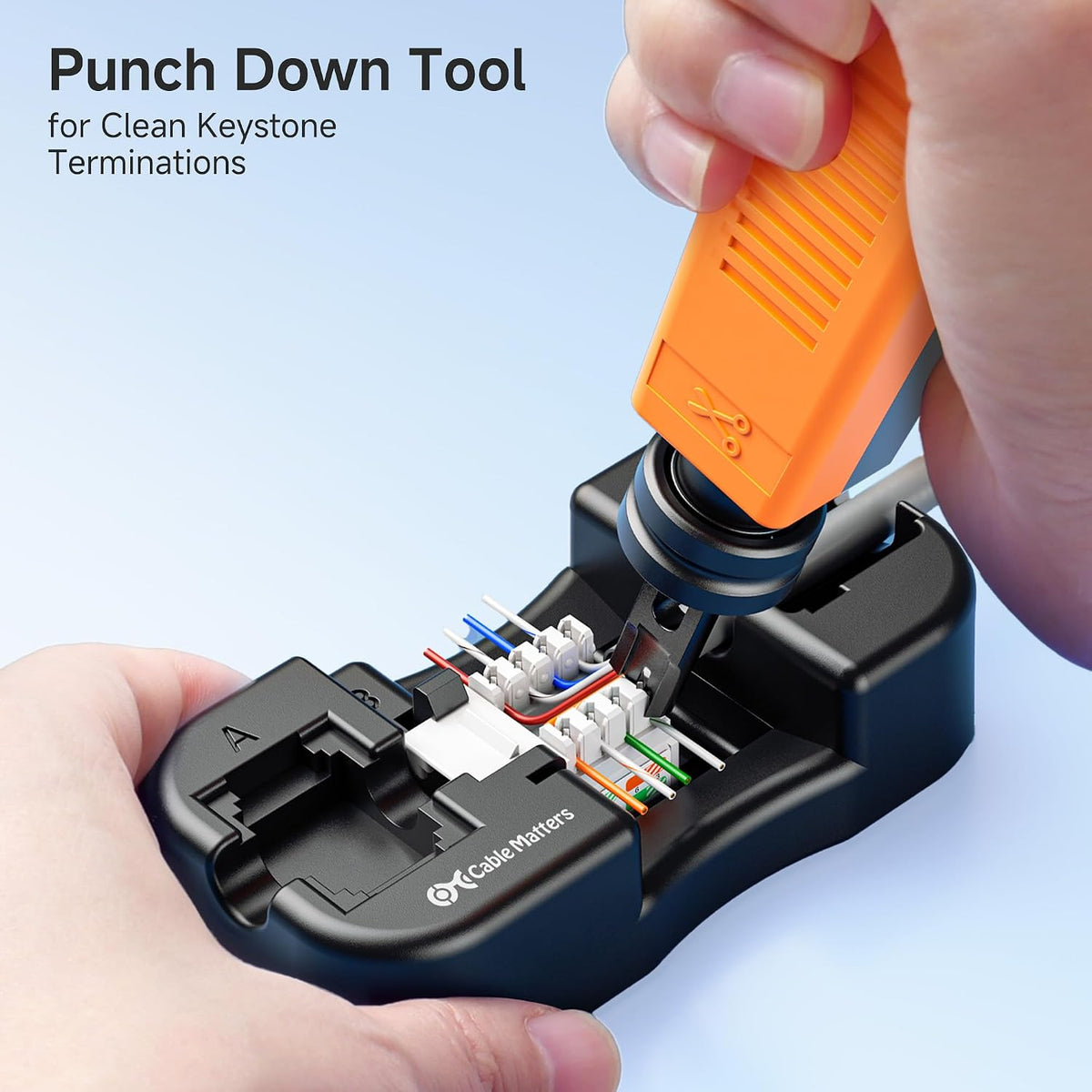 Cable Matters Keystone Jack Punch Down Tool Stand for RJ45 and RJ11 - Image 2