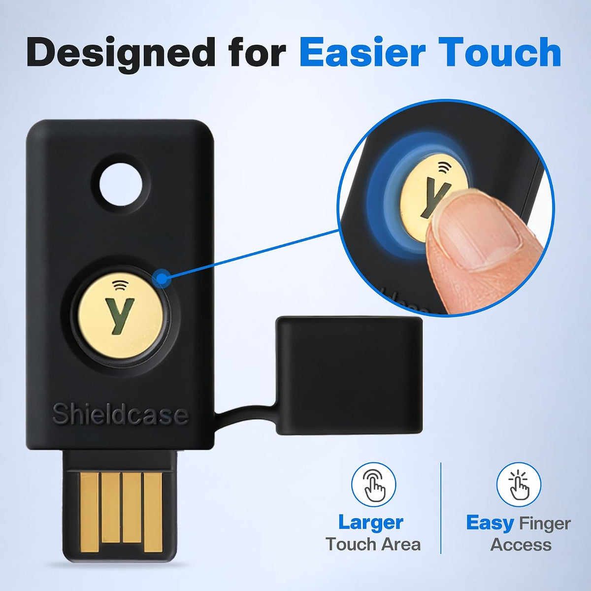 Silicone Case for YubiKey 5 NFC, Black - Image 3