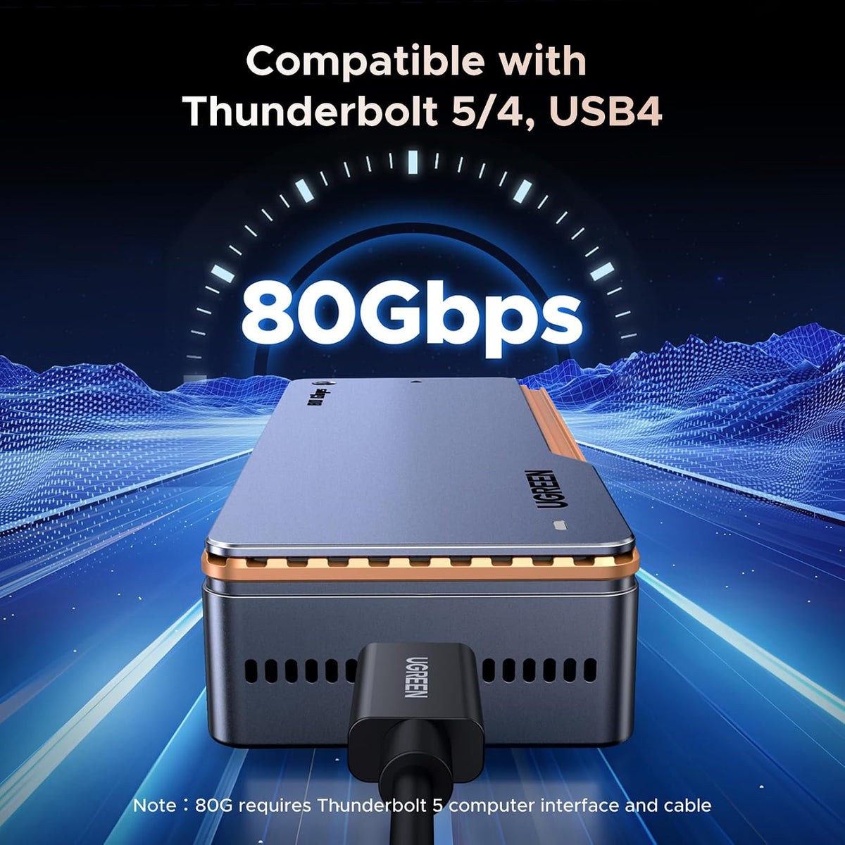 UGREEN Thunderbolt 5 Portable NVMe SSD, Up to 6600MB/s - Image 2