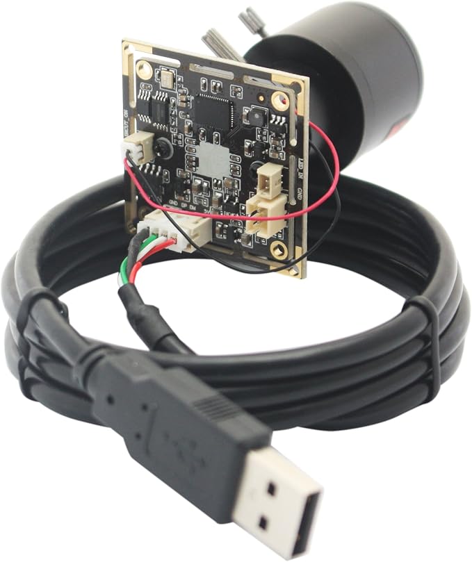 ELP H.264 1080P USB Camera Module with Microphone, 2.8-12mm 4X Zoom Webcam | Variable Focus PC Camera for Computer & Laptop, UVC USB2.0 Varifocal Lightburn Camera for Day Night Vision Home Security - Image 4