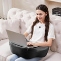 Lap Desk, Reading Pillow, Laptop Pillow for Lap, Portlands Portable Desk Pad for Bed, Couch, Car (Black) by cooloo8