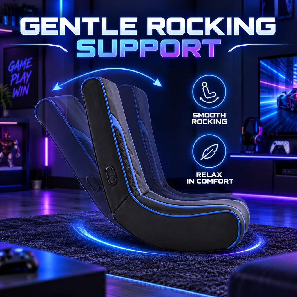 Foldable Floor Gaming Chair with LED Lights for Kids/Adults - Image 4