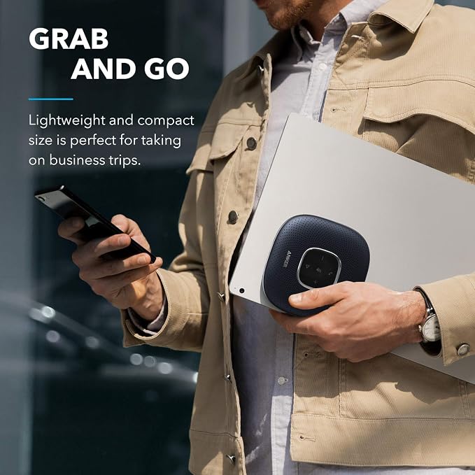 Anker PowerConf Speakerphone, Zoom Certified Conference Speaker with 6 Mics | 360° Enhanced Voice Pickup, 24H Call Time, Bluetooth 5.3, USB C, Compatible with Leading Platforms for Personal Workspaces - Image 7