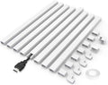 125" Small Cable Concealer for Single Cord, 8-Pack, White | 125-inch single-cord cable concealer with 8 adhesive channels for clean wall cable management in any room by Bestongbestservicesforyou