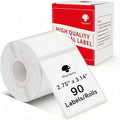 Phomemo M220 Thermal Labels 2.75''x3.15'' for M220/M221/M250/M260, 90 PCS by Phomemo