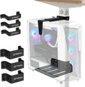 Under Desk Pc Mount for Standing | No Drill Pc Holder Under Desk CPU Holder by Flynzum