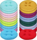 Tinideya 24 Pcs Floor Cushions Classroom,Small 11.8 Inch,Multi Color | Round Meditation Pillows for Adults Kids, Flexible Seating Nursery Living Room Yoga, Soft Padded Chair Cushion by Tinideya