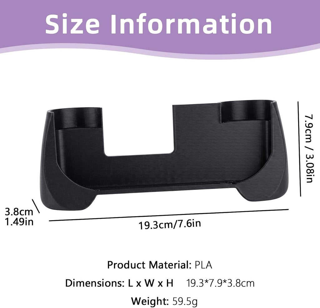 Grip Case for Retroid Pocket Nova, Comfortable Grip Handle Ergonomic Protective Cover Case Shockproof Shell Protector Stand Holder for Retroid Pocket Nova Handheld Game Console (White) - Image 2