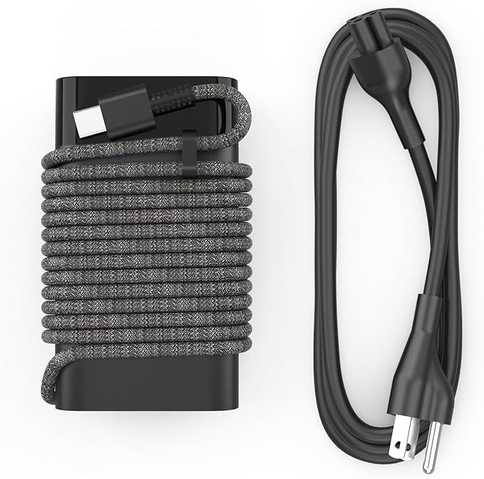 Laptop Charger for HP Spectre Envy Elite EliteBook X360 X2 2-in-1 Chromebook Pavilion Dragonfly, New Slim 65W 45W USB C Charger 10FT, Universal Type C Power Adapter, Super Durable, Original Quality by TATHINK