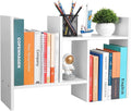 CITLOW Desktop Shelf Organizer - Adjustable Wood Desktop Bookshelf, Table Top Shelves, Desk Book Organizer for Office Supplies and Home Décor (White) by CITLOW