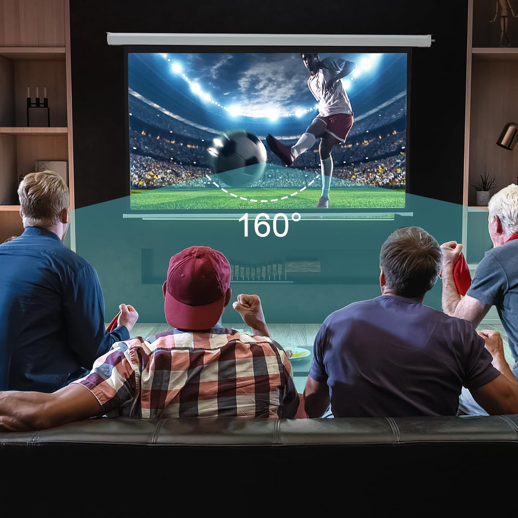 72" Projector Screen Motorized 16:9 for Home Theater Outdoor White - Image 4