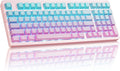 ZORNHER ZH980 Mechanical Keyboard,95% Pink & Blue Creamy Keyboard with Number Pad,Gaming Keyboard Full Size,Shine Through PBT Keycaps,Creamy Sounding Linear Switches by Zornher