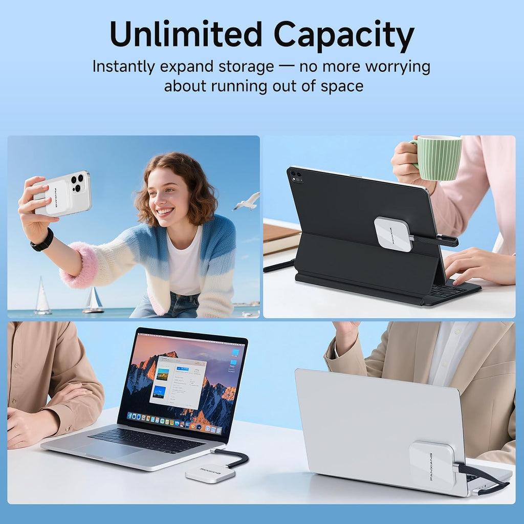 1TB Magnetic External SSD,2000MB/s Type-C USB 3.2 Gen 2x2 Portable SSD,Ultra-Slim External Hard Drive,4K ProRes Recording & Store,External Solid State Drive for iPhone15/16/17/Android/PC/Mac -PS2005 - Image 7