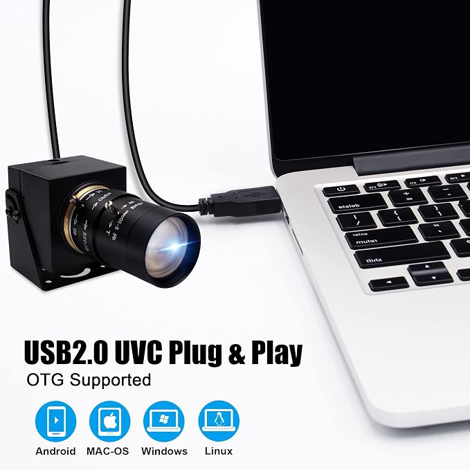 SVPRO 1080P USB Webcam with Telephoto 5-50mm Lens, Full HD Computer Camera 100fps/60fps/30fps for Windows/Mac/Linux/Android - Image 4