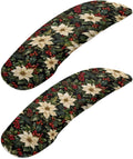 Christmas Floral Print Office Chair Arm Rest Slipcover Sets of 2 Anti-Dust Gaming Chair Armrest Covers Universal Fits Rotating Desk Gaming Chairs, Easy to Install & Clean by Wanzuoeng