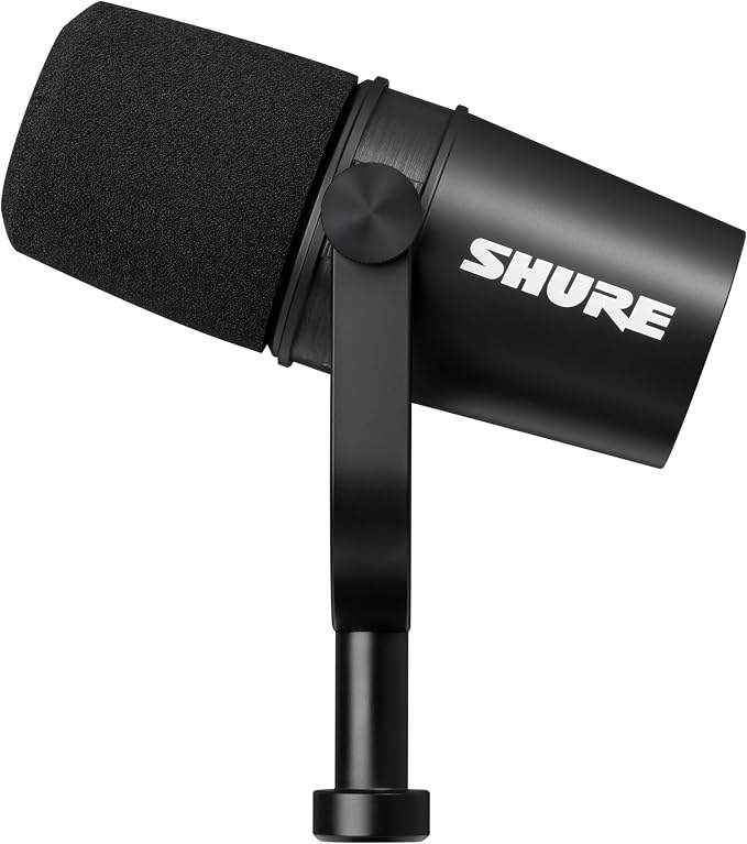 Shure MV7X XLR Dynamic Podcast & Recording Microphone - Black | XLR dynamic mic with voice-isolating technology and all-metal build for podcasting and vocal recording - Image 10