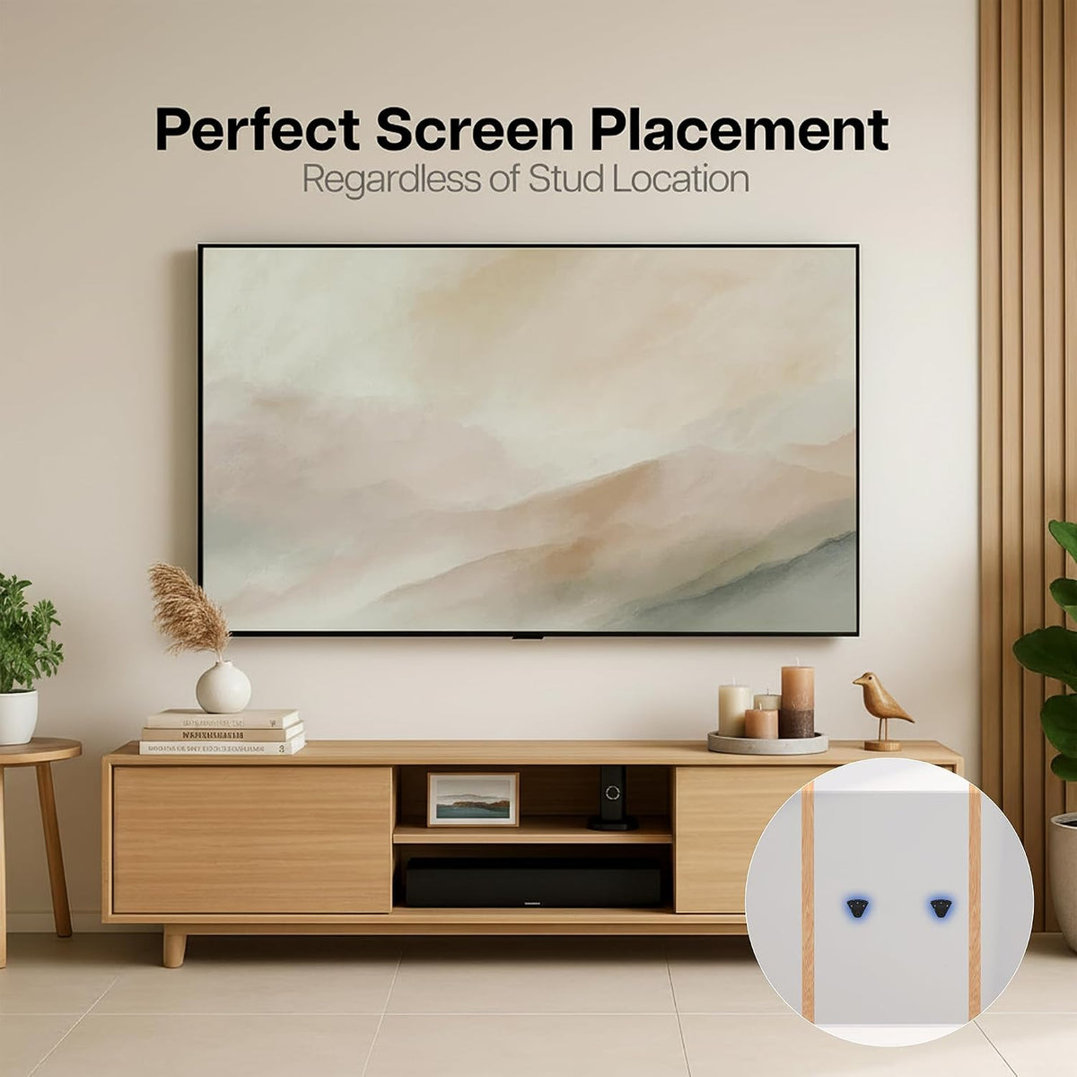 VIVO Black No Stud TV Wall Mount for 32-100 in Screens, MOUNT-NS100 - Image 7