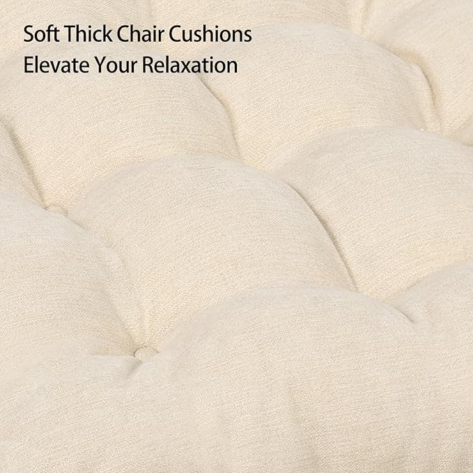 Recliner Cushions for Elderly, 20x20x4 Inch Thick Chair Cushion for Shorter Users Patent Design Soft Tufted Dual Layer Booster Seat Cushions for Seniors Recliner Risers Beige 1P - Image 4