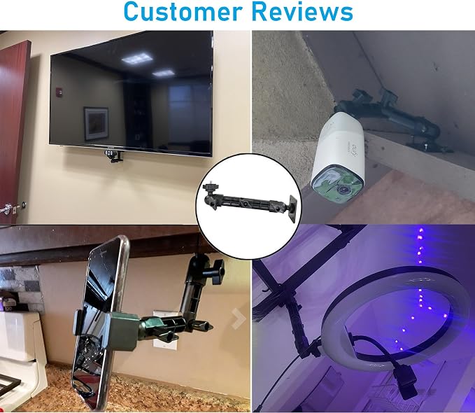 Brio Webcam Mount, Wall Stand Holder Compatible with Logitech C920x C925e C922x C920 C930e C615 Brio StreamCam MX-Brio 4K Webcams - Image 6