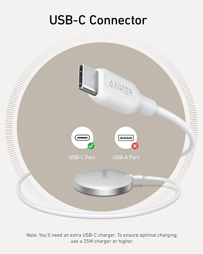 Anker MagSafe Charger Pad Compatible, MagGo iPhone 16 Wireless Charging Pad, Qi2 Certified 15W Wireless Charger for iPhone 16/16 Plus/16 Pro/16 Pro Max/15/14/13/12 Series (White, No Adapter) - Image 6