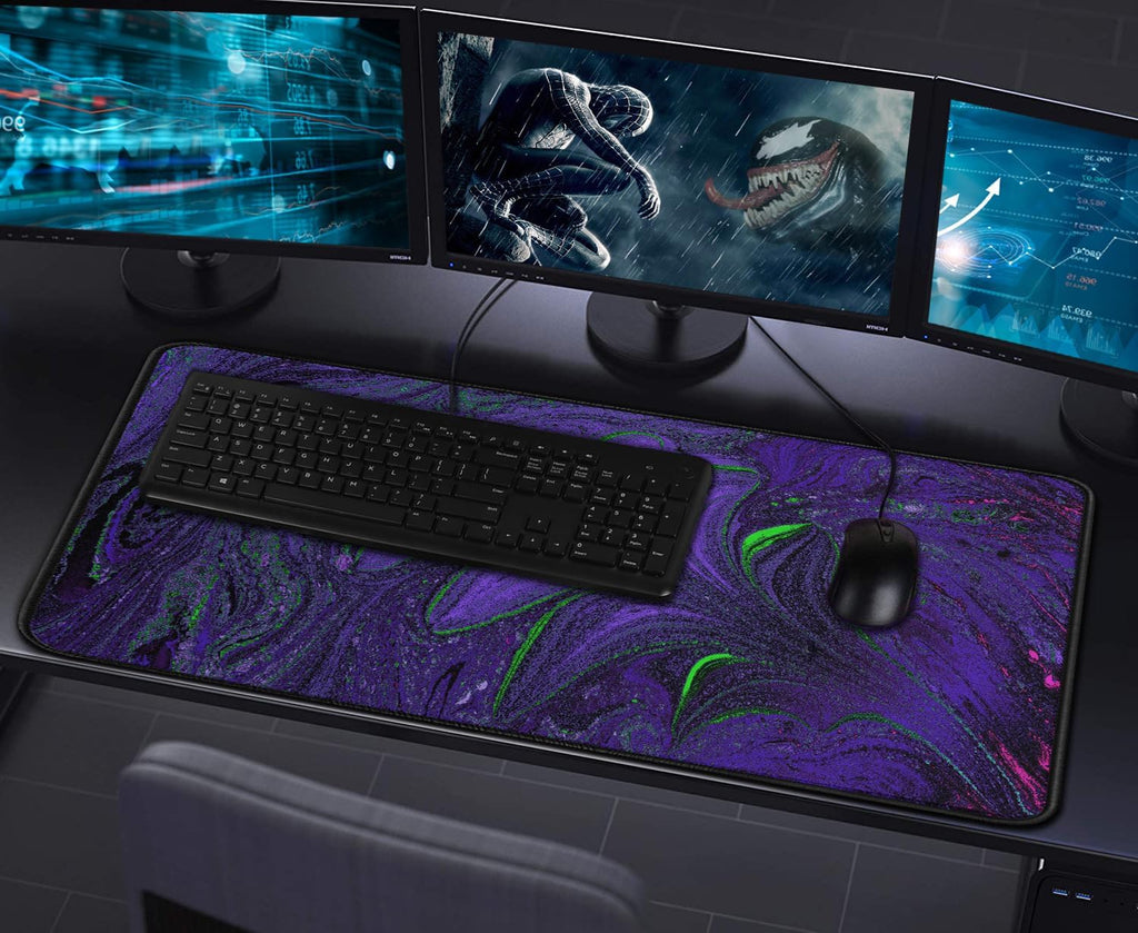 Large Mouse Pad with Stitched Edges, Durable Non-Slip Natural Rubber Base - Image 7