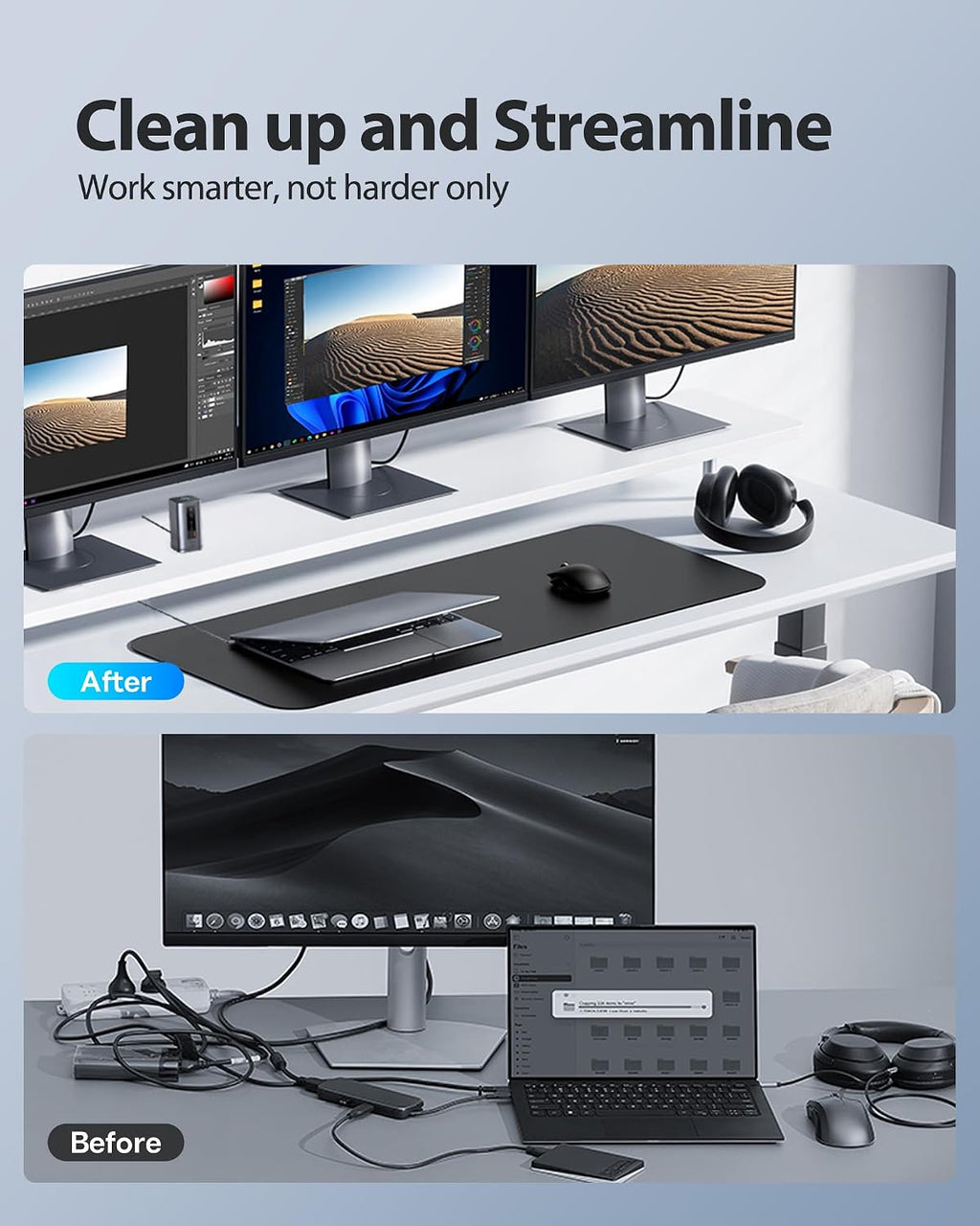 Baseus Spacemate Docking Station 11-in-1 with Triple Display for Windows - Image 8
