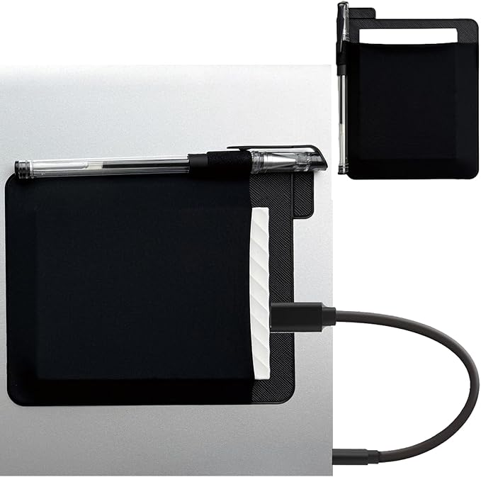 Portable Hard Drive Sleeve for Laptop - SSD Solid State Drive - Reusable Adhesive - Stick on External Hard Drive Carrying Case - Travel Pocket Pouch by LUARXSIN