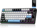 DK75 75% Wireless Gaming Keyboard, RGB Backlit Creamy Keyboard with Media Knob, OLED Screen, Tri-Mode 2.4GHz/USB-C/BT5.0, Anti-Ghosting No-Conflict Silent Membrane Keyboard for MAC Windows by Unknown