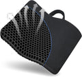 Gel Seat Cushion, for Long Sitting -Double Thick Gel Seat Cushion Breathable Honeycomb Chair Cushion with Non-Slip Cover for Office Chair Car, Wheelchair, Long Trips,Relief Sciatica Pain by Fzitiy
