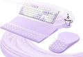 Ospelelf Ergonomic Mouse Pad and Keyboard Stand Wrist Rest Set, Memory Foam Comfort, Pain Relief for Typing, Office Desk Accessories, Purple by OspelelfOfficeSupplies