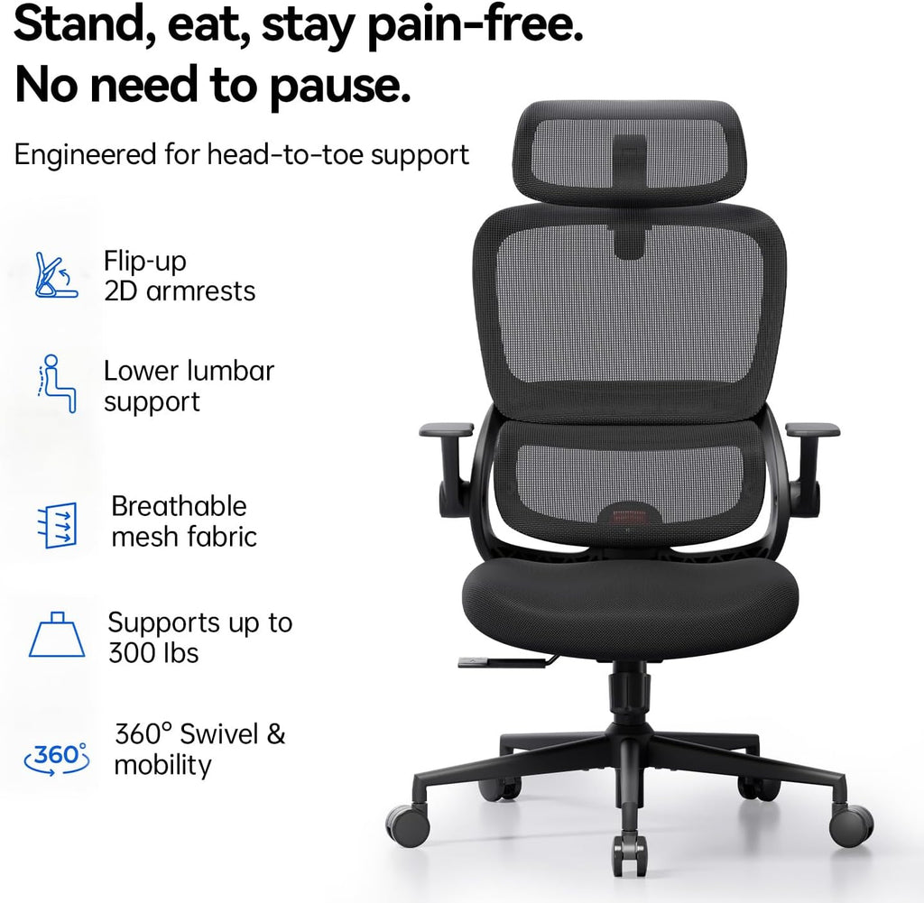 SIHOO B100 SE Ergonomic Office Chair, Desk Chair with Lumbar Support - Image 6