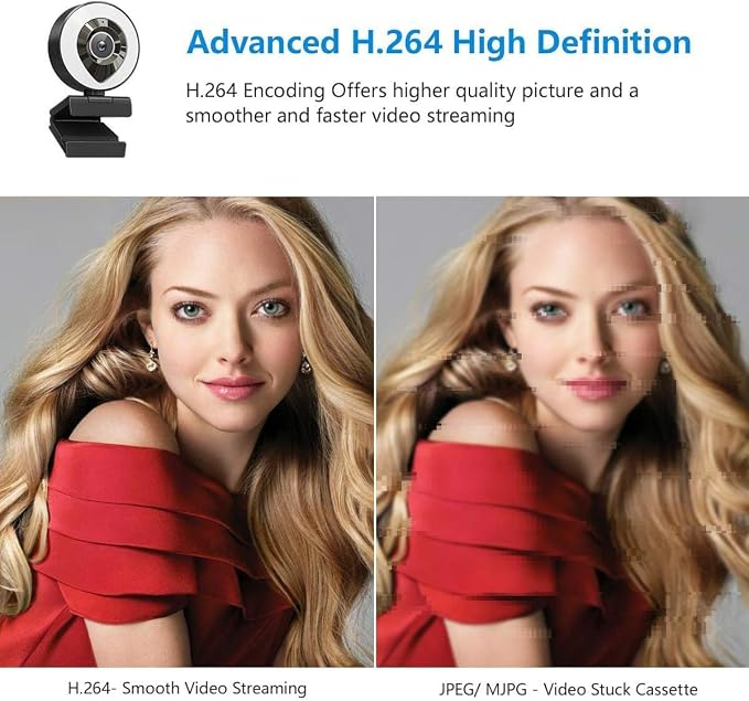 Webcam Computer Camera 1080P with Dual Microphone Adjustable Right Light Web cam for PC Advanced Auto-Focus with Tripod Zoom Streaming Camera Gaming Webcam for Facebook YouTube Xbox Streamer - Image 6