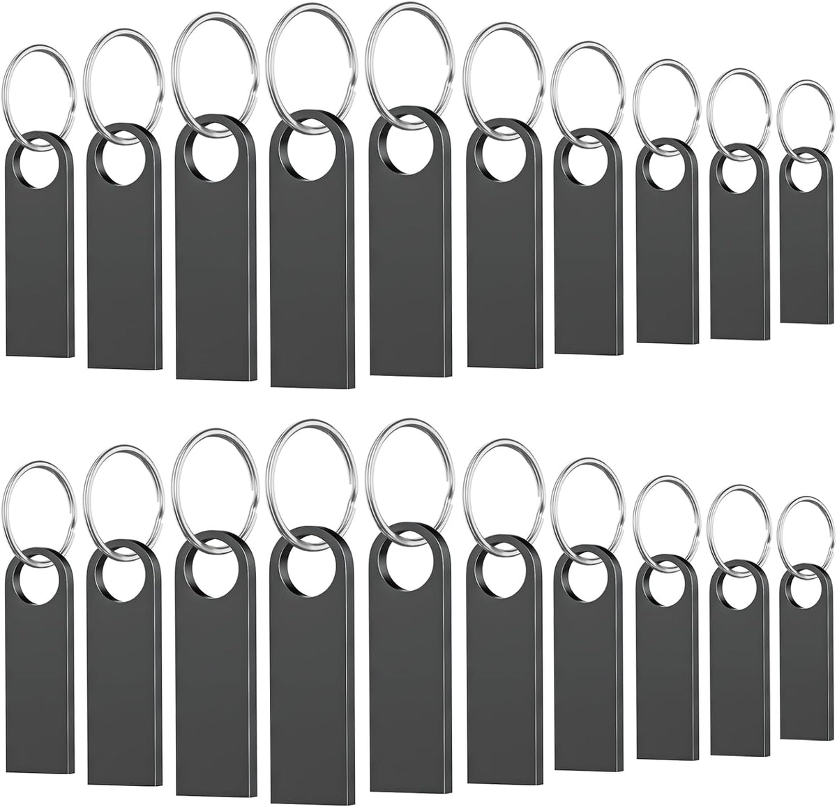 4GB USB Flash Drive 20Pack, Wooolken Sleek Metal USB 2.0 Thumb Drive by Wooolken