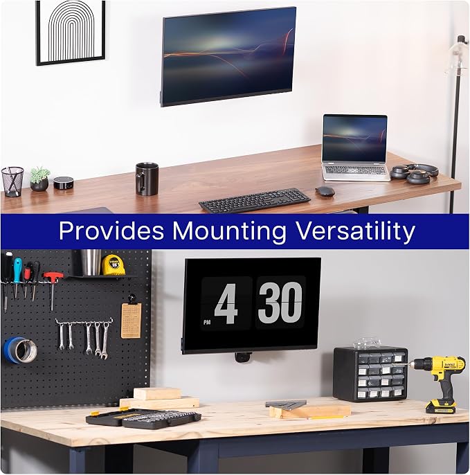 VIVO Height Adjustable Pneumatic Arm Single Monitor Wall Mount, Full Motion Articulating, Fits 17 to 32 inch Screen, Black, MOUNT-V001A - Image 8