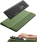 Vaydeer Wrist Rest with Keyboard Stand, Computer Wrist Support Pad, Ergonomic Keyboard Riser Holder Lifter Tray with Wrist Pad, Soft Memory Foam Desk Cushion, Palm Hand Typing for Office Home School by Vaydeer