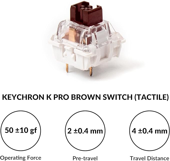 Keychron V6 Wired Custom Mechanical Keyboard Knob Version, Full-size QMK/VIA Programmable Macro with Hot-swappable Keychron K Pro Brown Switch Compatible with Mac Windows Linux Black (Non-Transparent) | QMK/VIA Programmable with Hot-swappable Keychron ... - Image 7