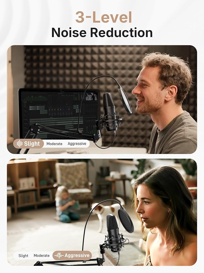 MAONO A04 Gen2 XLR/USB Condenser Microphone Kit for PC Podcast Recording | 192kHz/24Bit Plug & Play Computer Cardioid Metal Mic with Software, Pro Sound Chipset for Content Creation, Stream, YouTube - Image 6