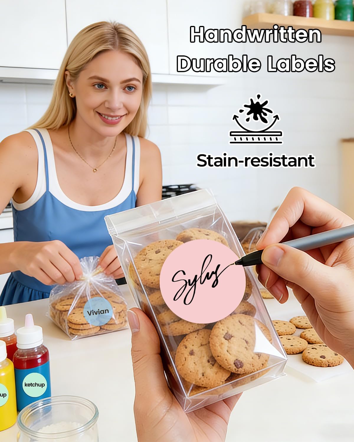 400PCS Circle Thermal Labels, Waterproof Round Stickers - Image 7