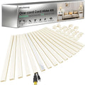Beige Cord Hider, 212.6in Cord Covers for 1-2 Wires on Wall, Paintable Wire Hider Wire Covers for Cords on Walls, Easy Set-up Cable Hider Cable Raceway to Hide Cords on Wall, W0.59 H0.4in, Beige by Wuitaouy