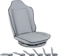 GIANTEX 360° Swivel Floor Gaming Chair with 5-Level Adjustable Backrest, Foldable Reclining Lounge Chair with Padded Seat Cushion, Lazy Floor Sofa for Reading, Working, Watching TV (Gray) by GIANTEX