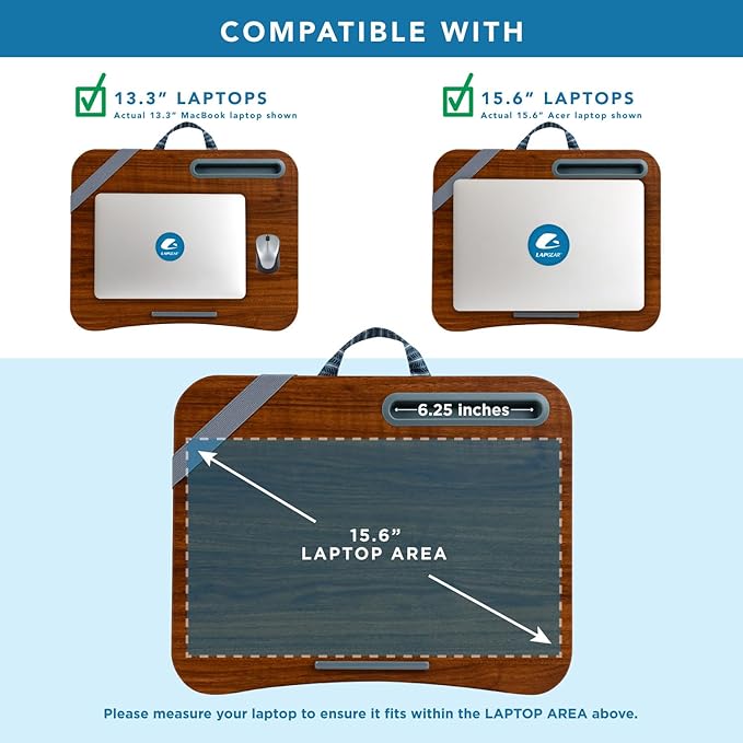 LAPGEAR Designer Lap Desk – Arrow Stripes, 2-Pack with Storage Basket - Image 4
