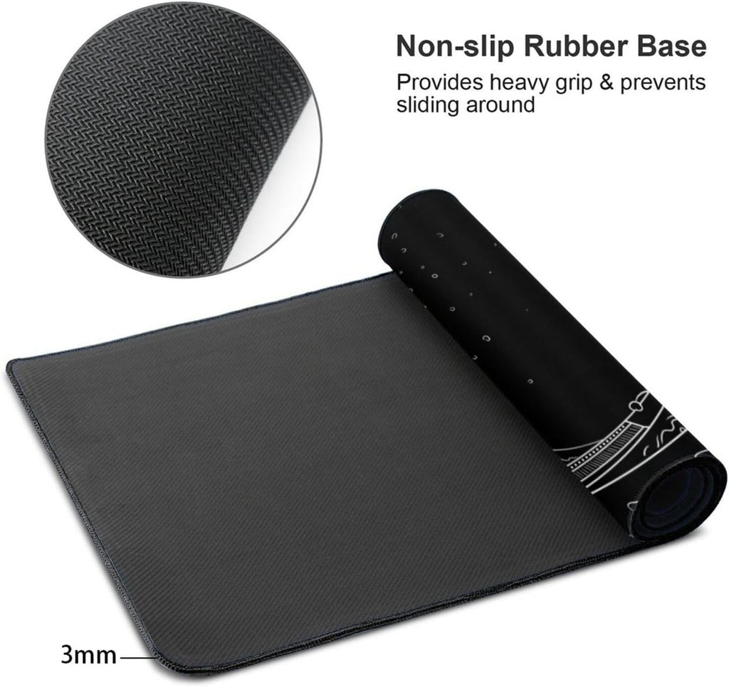 Extra Large 48" x 24"Japanese Sea Wave Mouse Pad,Anime Waterproof Desk Pad - Image 3