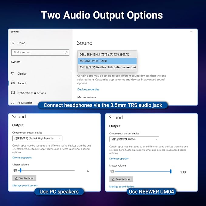 NEEWER UM04 USB Microphone, AI Cancelling Desktop Omnidirectional Condenser Mic with 48KHz/24Bit Mute for Online Meeting Recording Skype Teaching Windows Computer Laptop PC Mac Phone (Not Speaker) - Image 6